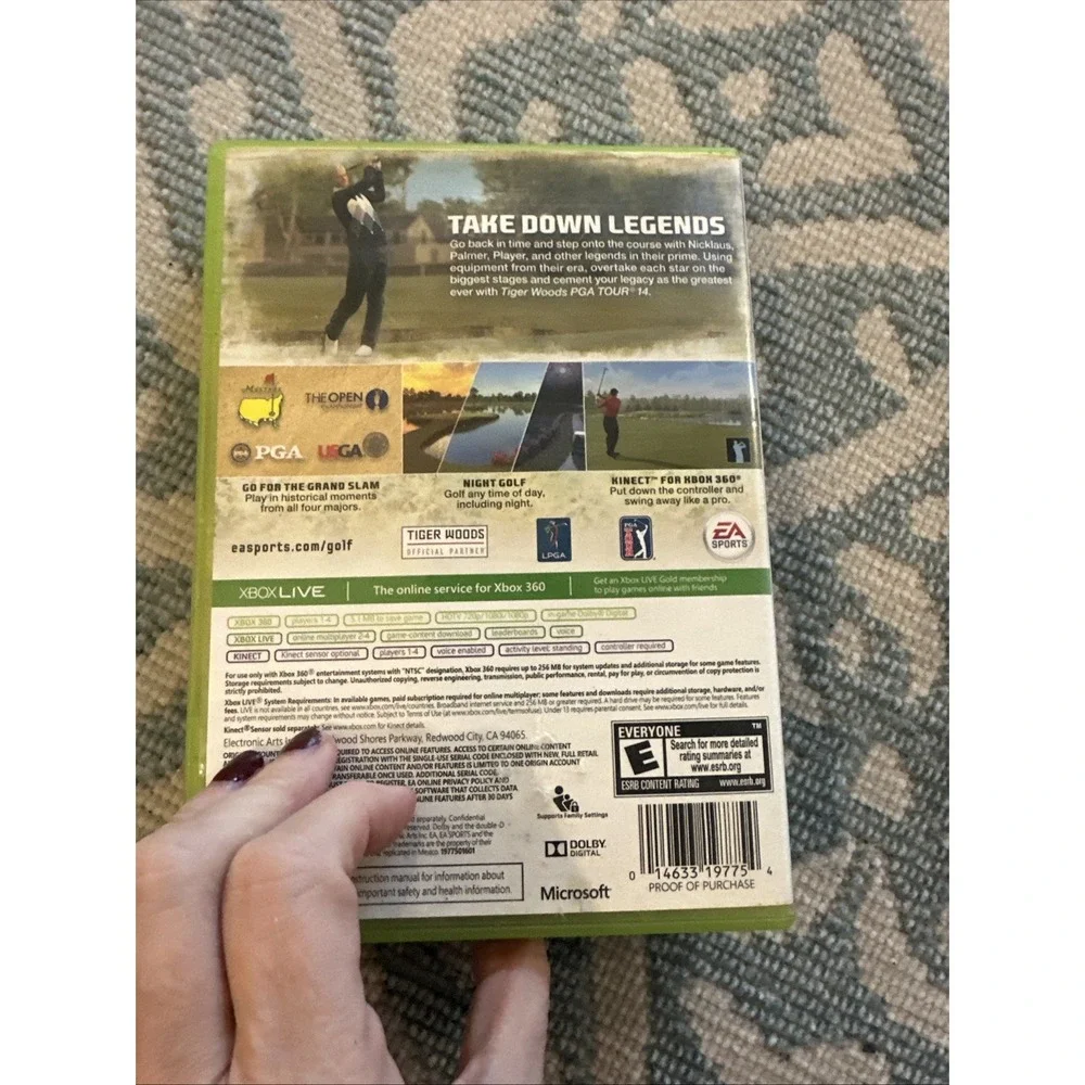 Tiger Woods PGA TOUR 14 (Microsoft XBOX 360, 2013) Golf Game